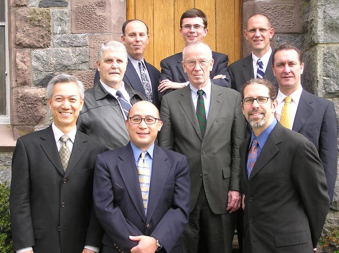 Schola men after Mass of the Third Sunday after Easter, April 2007